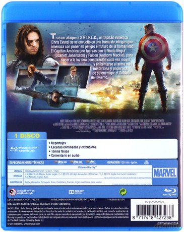 Captain America: The Winter Soldier (Kapitan Ameryka: Zimowy Żołnierz) [Blu-Ray]