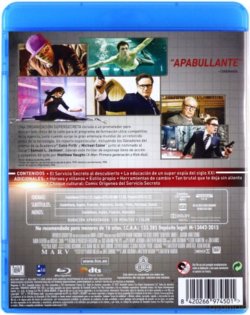 Kingsman: The Secret Service (Kingsman: Tajne służby) [Blu-Ray]