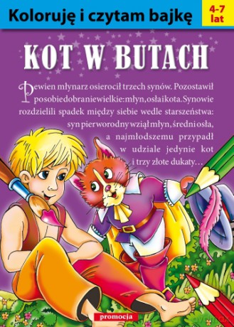 Koloruję I Czytam Bajkę Kot W Butach [KSIĄŻKA]