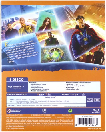 Doctor Strange (Doktor Strange) [Blu-Ray]
