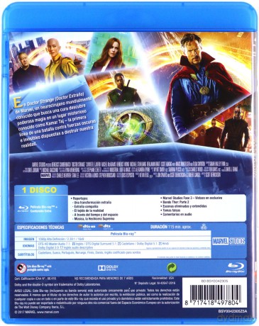 Doctor Strange (Doktor Strange) [Blu-Ray]