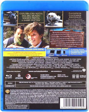 Fantastic Beasts and Where to Find Them (Fantastyczne zwierzęta i jak je znaleźć) [Blu-Ray]