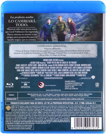 Harry Potter and the Order of the Phoenix (Harry Potter i Zakon Feniksa) [Blu-Ray]