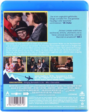 Where'd You Go, Bernadette (Gdzie jesteś, Bernadette?) [Blu-Ray]