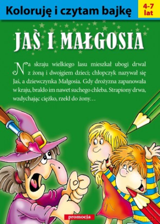 Koloruję I Czytam Bajkę Jaś I Małgosia [KSIĄŻKA]