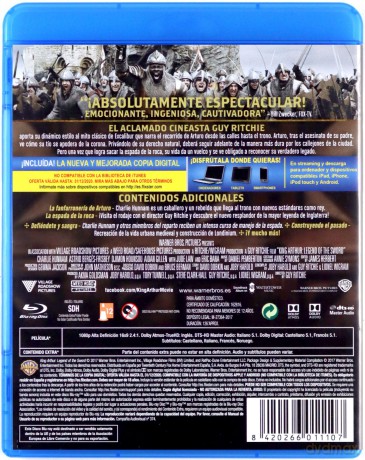 King Arthur: Legend of the Sword (Król Artur: Legenda miecza) [Blu-Ray]