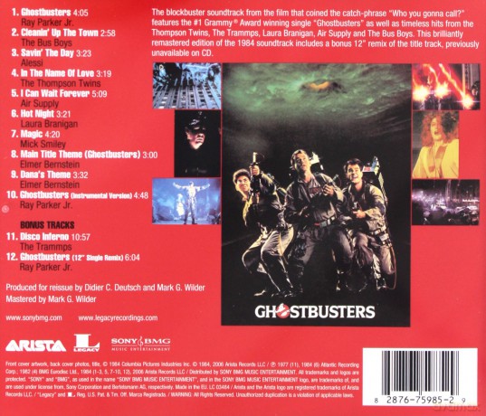 Ghostbusters soundtrack + Bonus (Pogromcy Duchów) [CD]