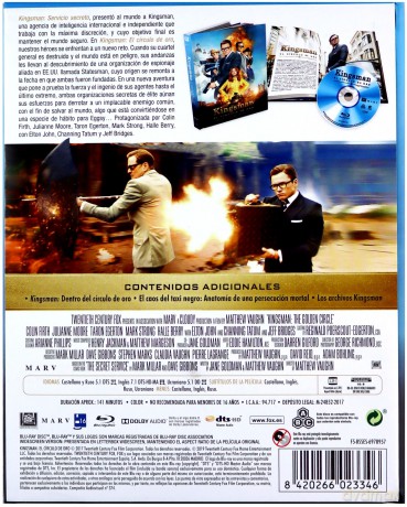 Kingsman: The Golden Circle (Kingsman: Złoty krąg) [Blu-Ray]
