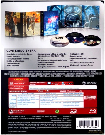 Star Wars: Episode VII - The Force Awakens (Gwiezdne wojny: Przebudzenie Mocy) [Blu-Ray 3D]+[2xBlu-Ray]