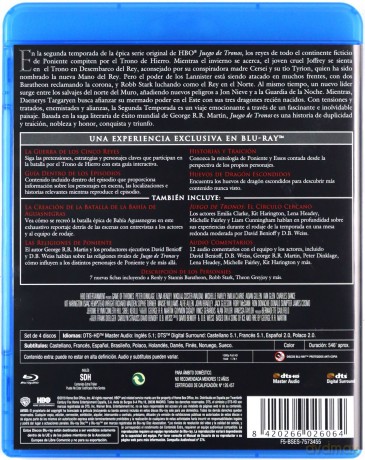 Game of Thrones Season 2 (Gra o Tron) [4xBlu-Ray]