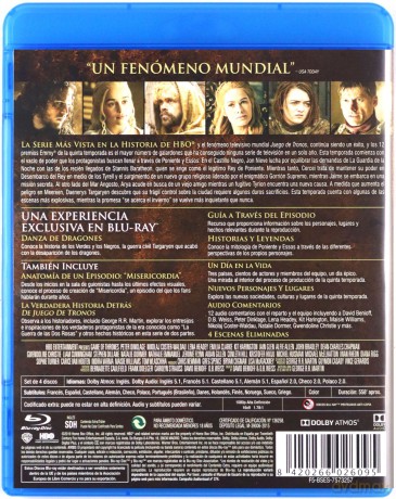 Gra o Tron Sezon 5 [4xBlu-Ray]