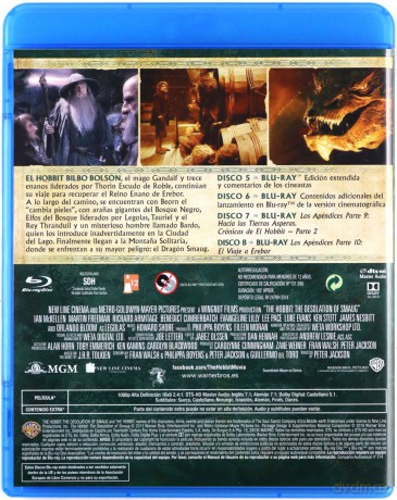 The Hobbit: The Desolation of Smaug (Hobbit: Pustkowie Smauga) [4xBlu-Ray]