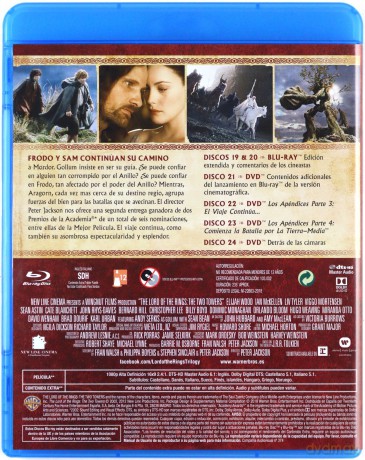 The Lord of the Rings: The Two Towers (Władca Pierścieni: Dwie wieże) [2xBlu-Ray]+[4DVD]