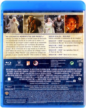 The Lord of the Rings: The Return of the King (Władca Pierścieni: Powrót króla) [2xBlu-Ray]+[4DVD]