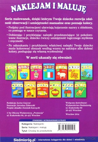 Naklejam I Maluję Chodzę Do Przedszkola [KSIĄŻKA]