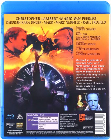Highlander III: The Sorcerer (Nieśmiertelny III: Mag) [Blu-Ray]