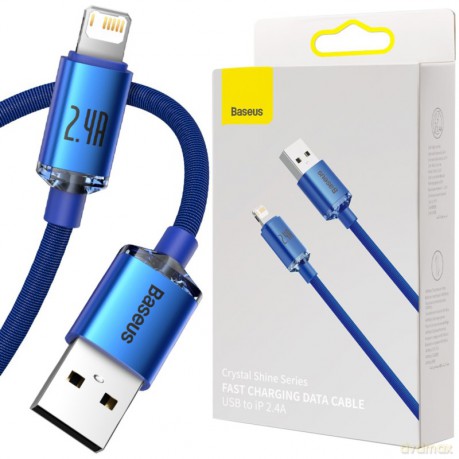 BASEUS Crystal Kabel Lightning do iPhone 2,4A 1,2m