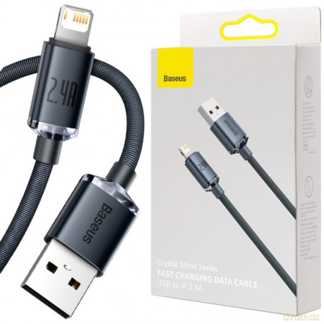 BASEUS Crystal Kabel Lightning do iPhone 2,4A 1,2m