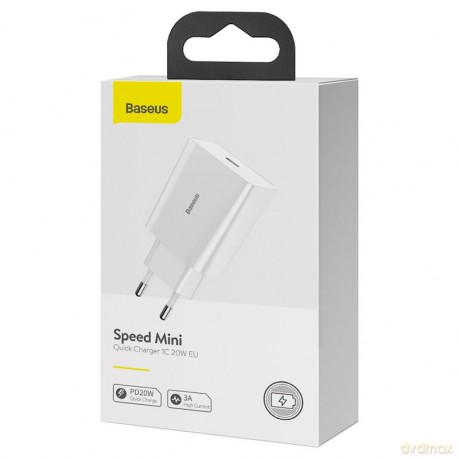 BASEUS Mini Ładowarka sieciowa USB-C PD 20W