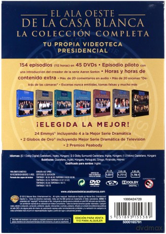 The West Wing Season 1-7 (Prezydencki poker) [BOX] [43DVD]