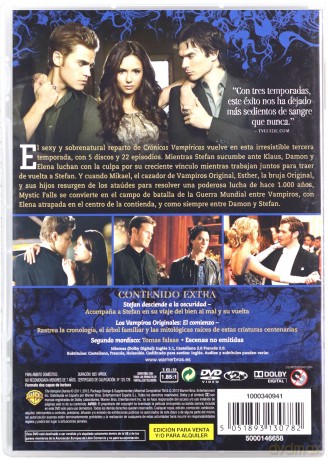The Vampire Diaries Season 3 (Pamiętniki wampirów) [5DVD]