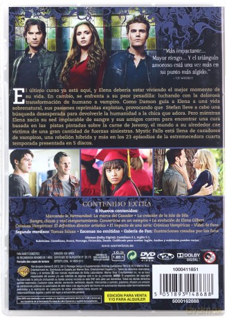 The Vampire Diaries Season 4 (Pamiętniki wampirów) [5DVD]