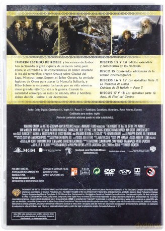 The Hobbit: The Battle of the Five Armies (Hobbit: Bitwa Pięciu Armii) [6DVD]