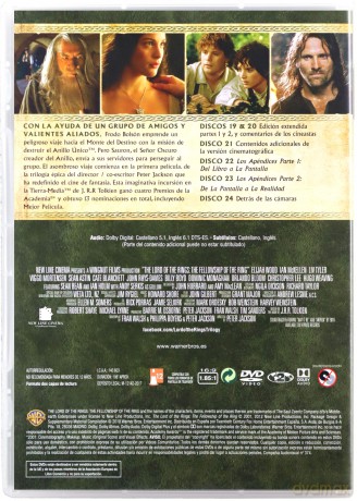 The Lord of the Rings: The Fellowship of the Ring (Władca Pierścieni: Drużyna Pierścienia) [6DVD]