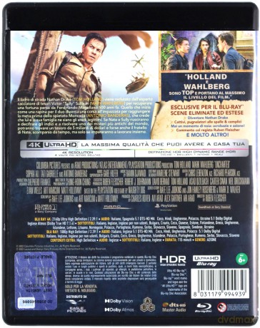 Uncharted [Blu-Ray 4K]+[Blu-Ray]