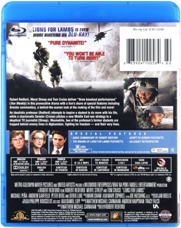 Lions for Lambs (Ukryta strategia) [Blu-Ray]