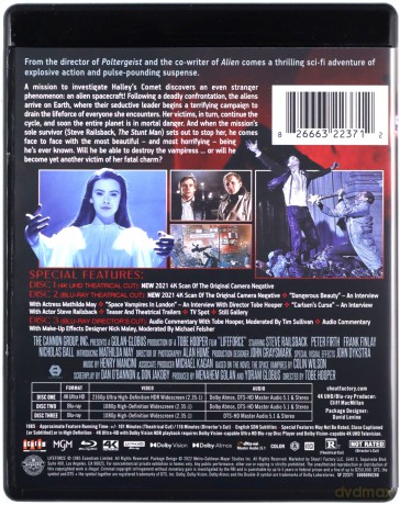 Lifeforce (Siła witalna) [Blu-Ray 4K]+[2xBlu-Ray]