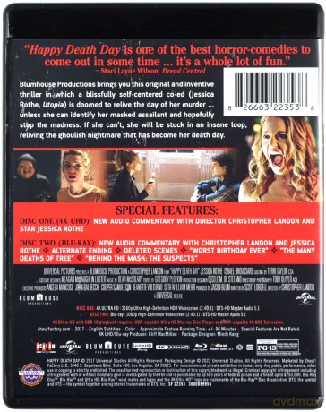 Happy Death Day (Śmierć nadejdzie dziś) [Blu-Ray 4K]+[Blu-Ray]