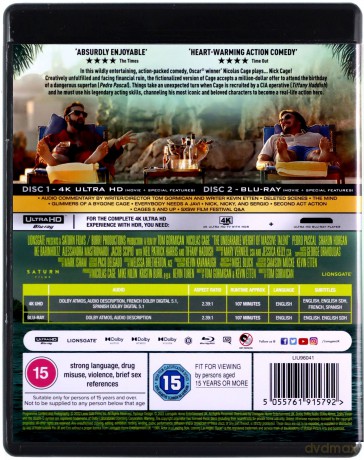 The Unbearable Weight of Massive Talent (Nieznośny ciężar wielkiego talentu) [Blu-Ray 4K]+[Blu-Ray]