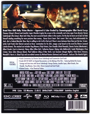 Out of Sight (Co z oczu, to z serca) [Blu-Ray 4K]+[Blu-Ray]