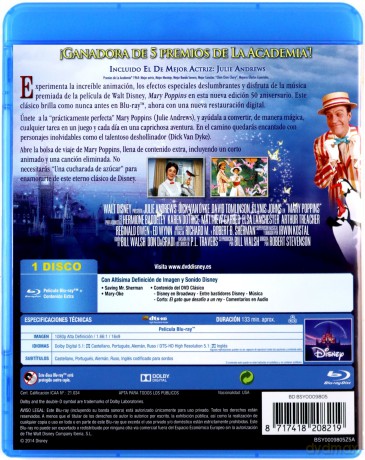Mary Poppins (Disney) [Blu-Ray]