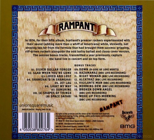Nazareth: Rampant [CD]