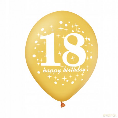 Balony 18 urodziny 30 cm 6szt 