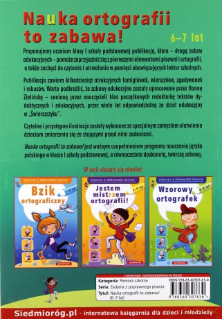 Nauka Ortografii To Zabawa 6-7 Lat [KSIĄŻKA]