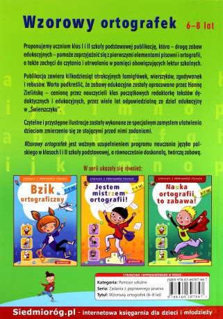 Wzorowy Ortografek 6-8 Lat [KSIĄŻKA]