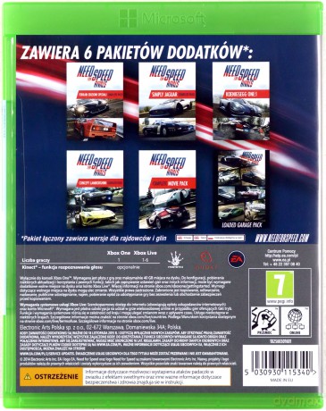 Need For Speed Rivals [GRA XBOX ONE]