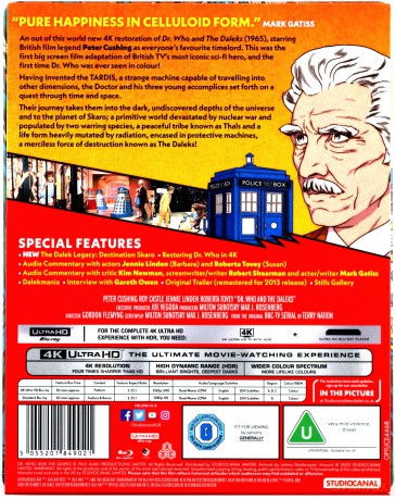 Dr. Who and the Daleks (Doktor Who i Dalekowie) (steelbook) [Blu-Ray 4K]+[Blu-Ray]