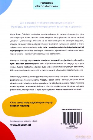Cicha siła introwertyków. Jak dorastać w świecie, który nie przestaje gadać - Susan Cain, Gregory Mone [KSIĄŻKA]