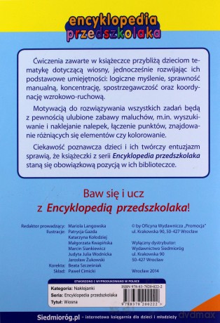 Wiosna Encyklopedia Przedszkolaka [KSIĄŻKA]