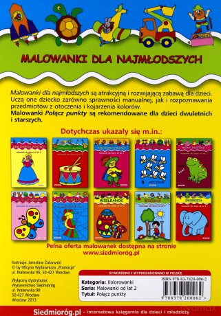 Połącz Punkty Malowanki Dla Dzieci Od Lat 2 [KSIĄŻKA]
