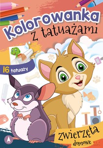 Kolorowanka z tatuażami. Zwierzęta domowe [KSIĄŻKA]