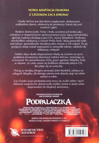 Podpalaczka (okładka filmowa) - Stephen King [KSIĄŻKA]