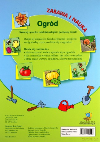 Ogród Zabawa I Nauka 4-7 Lat - Opracowanie Zbiorowe [KSIĄŻKA]