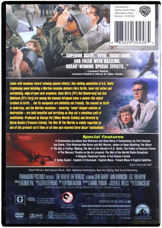 War of the Worlds (Wojna światów) (1952) [DVD]