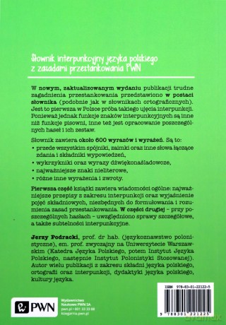 Słownik interpunkcyjny języka polskiego - Jerzy Podracki [KSIĄŻKA]