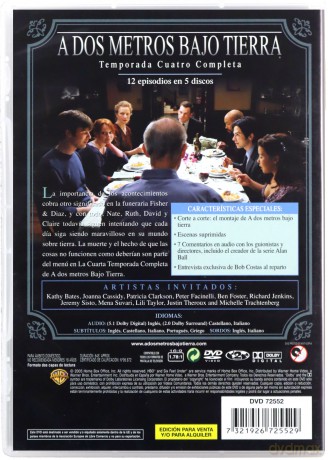 Six Feet Under Season 4 (Sześć stóp pod ziemią) [5DVD]